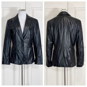 Leather!  Express leather blazer